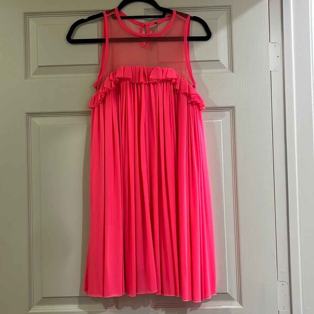 Pink babydoll mini dress